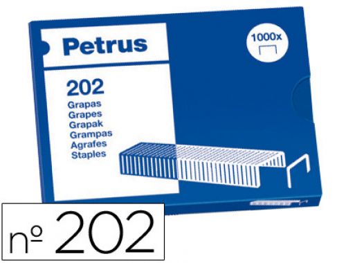 Agrafes petrus bambina n. 202, caixa 1000 , Petrus , 3765 , 8411772557005